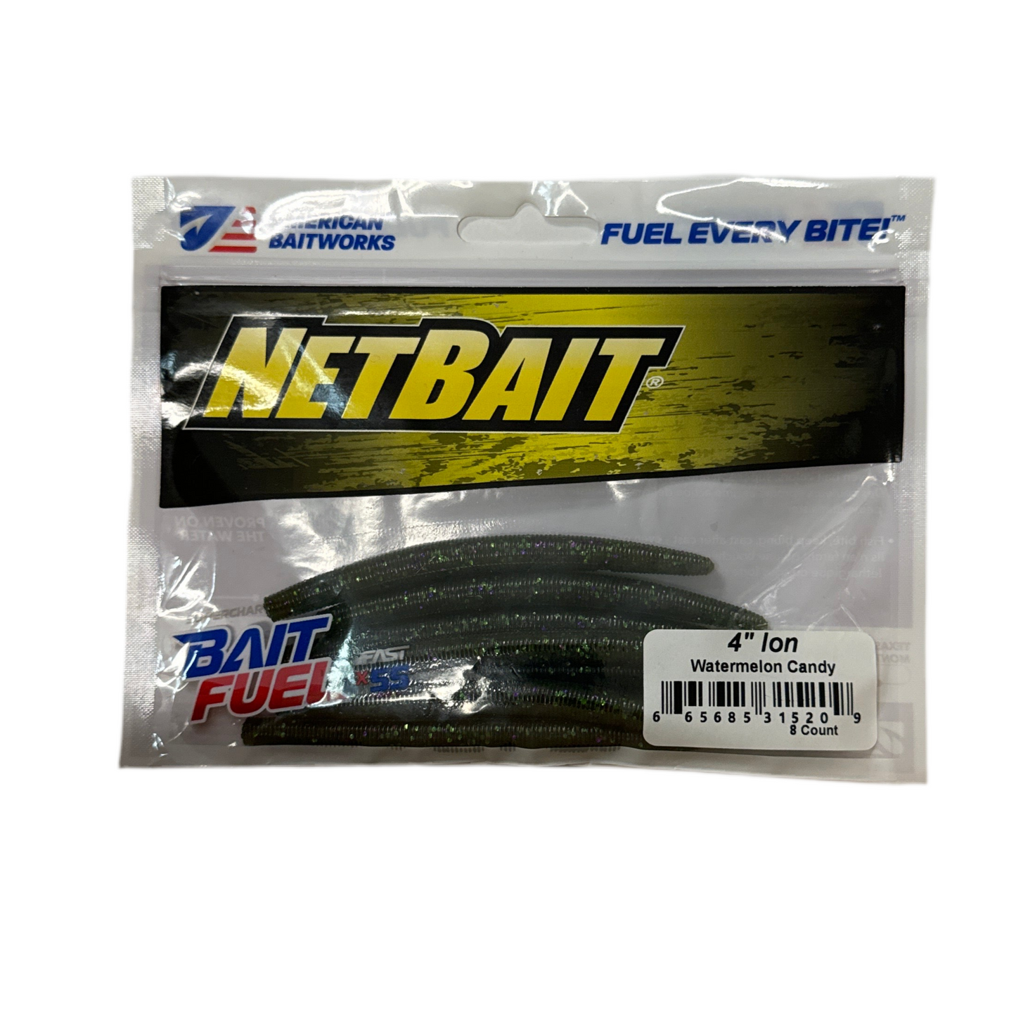 NetBait BaitFuel Ion Soft Stick Bait - 4" Ion - 8 ct - Watermelon Candy