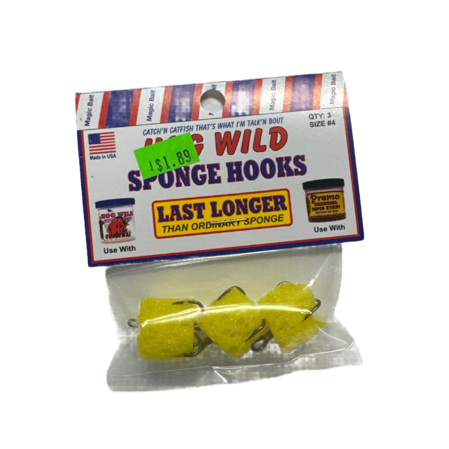 Magic Bait Sponge Hooks Size 4