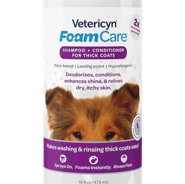 Vetericyn Foam Care Shampoo Thick Coat