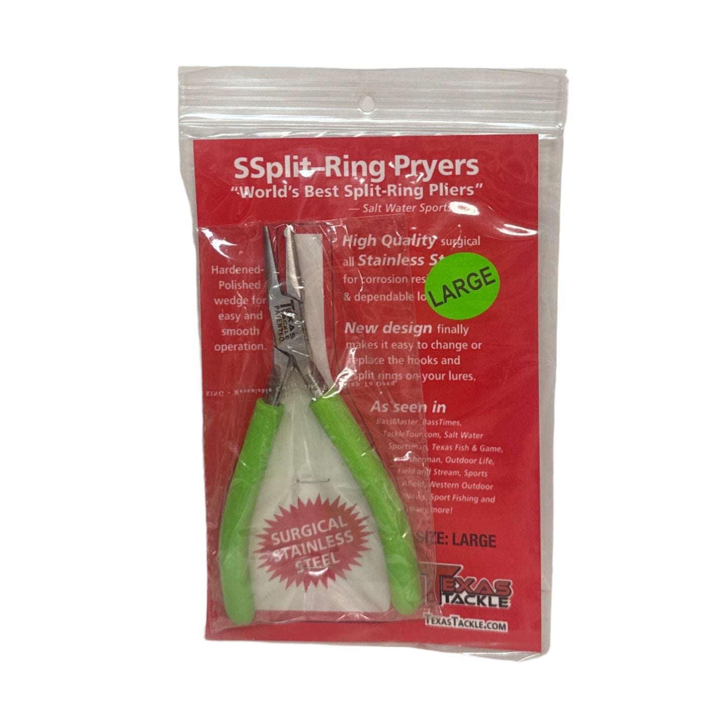 Texas Tackle Split Ring Pliers Green