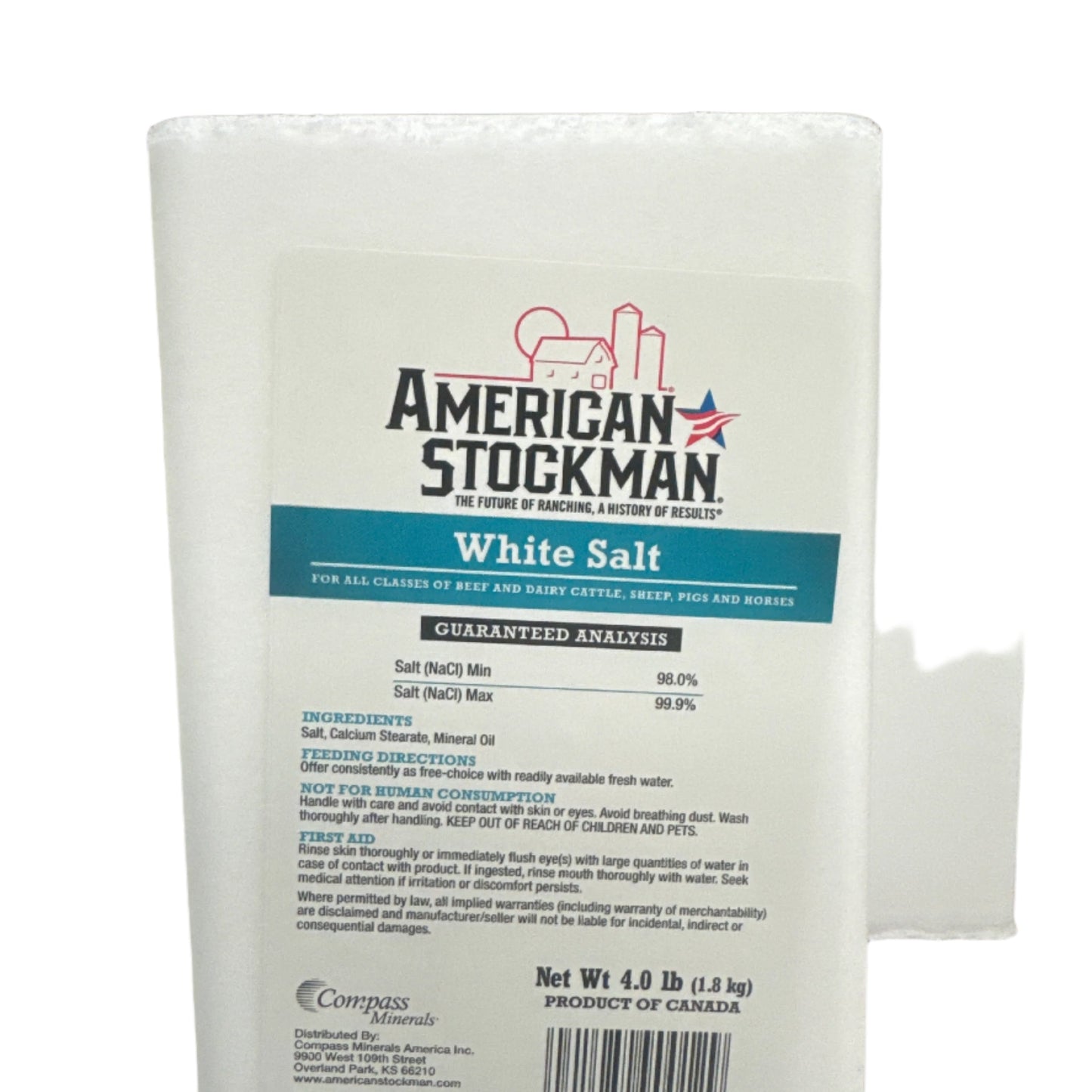 American Stockman White Salt Brick 4lb