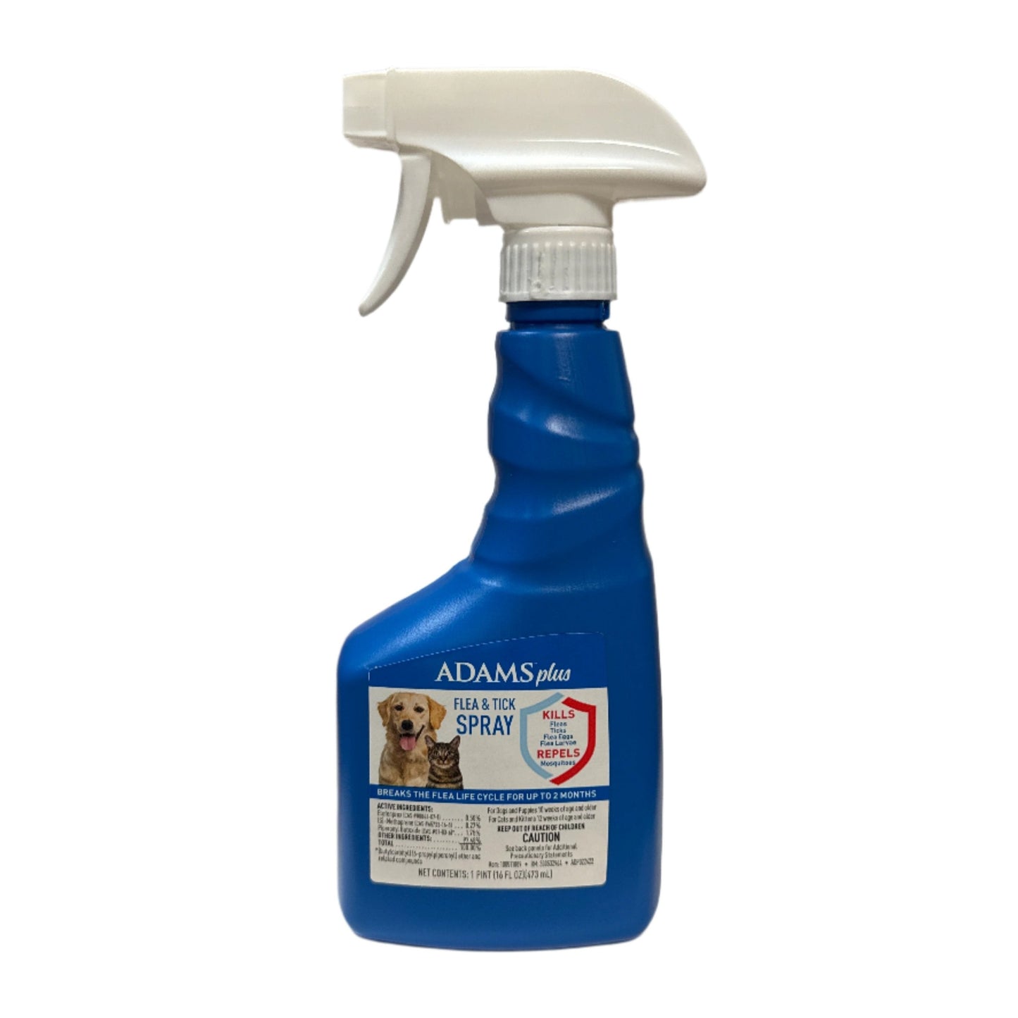 Adams Flea and Tick Spray for Cats, Kittens, Dogs and Puppies, 16 oz