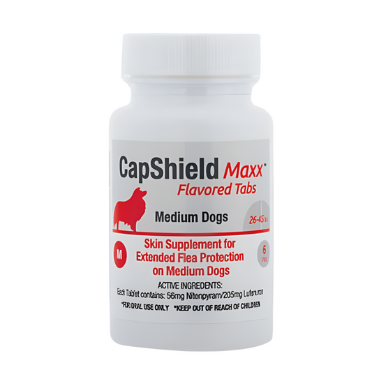 CapShield Maxx Flea Protection Flavored Tablets for Dogs - Medium 26 - 45 lbs