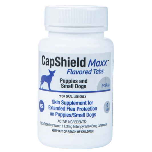 CapShield Maxx Flea Protection Flavored Tablets for Dogs - XS 2- 10lbs