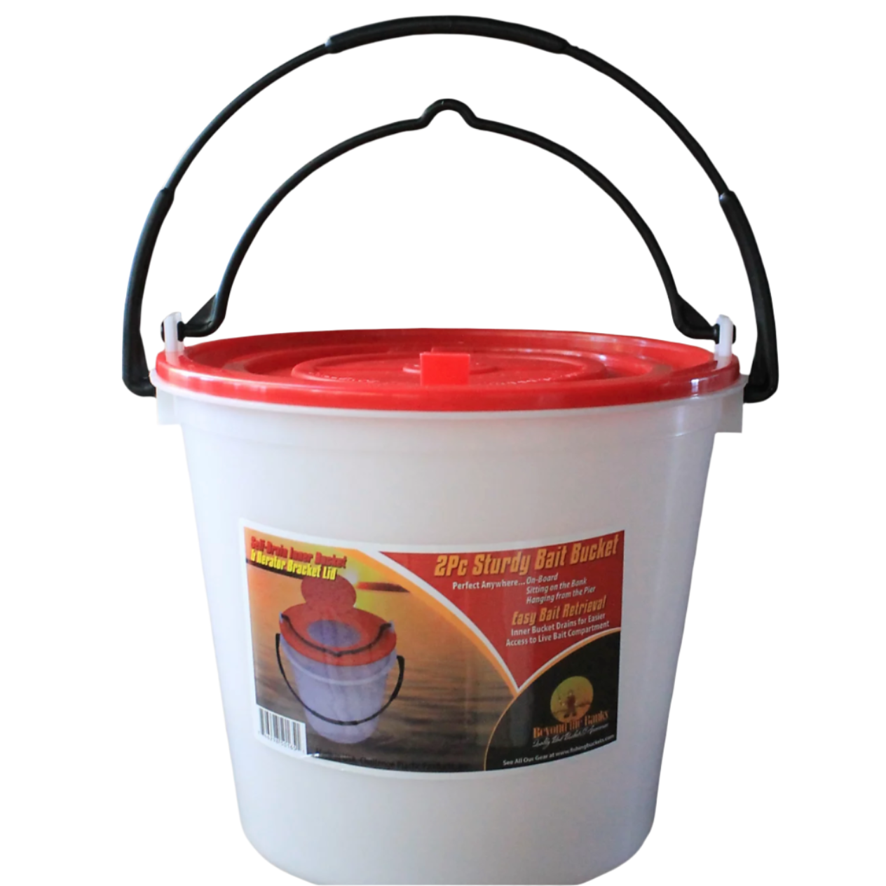 Challenge Plastic Products 2 Piece Bait Bucket, 10 qt. (50165)