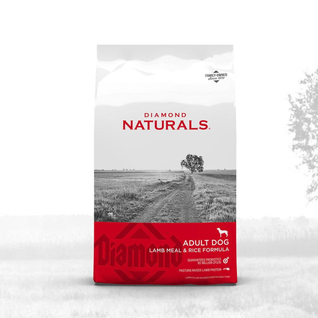 Diamond Naturals Adult Lamb Meal & Rice Formula 20 lb ( Red)