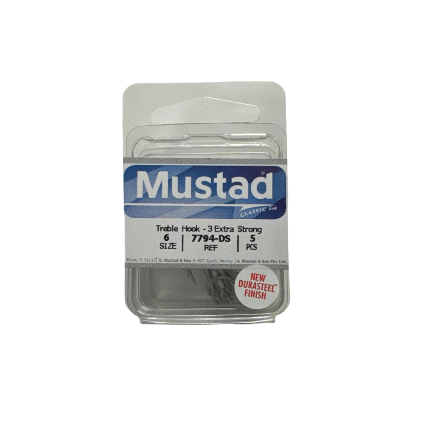 Mustad Treble Hook Size 6