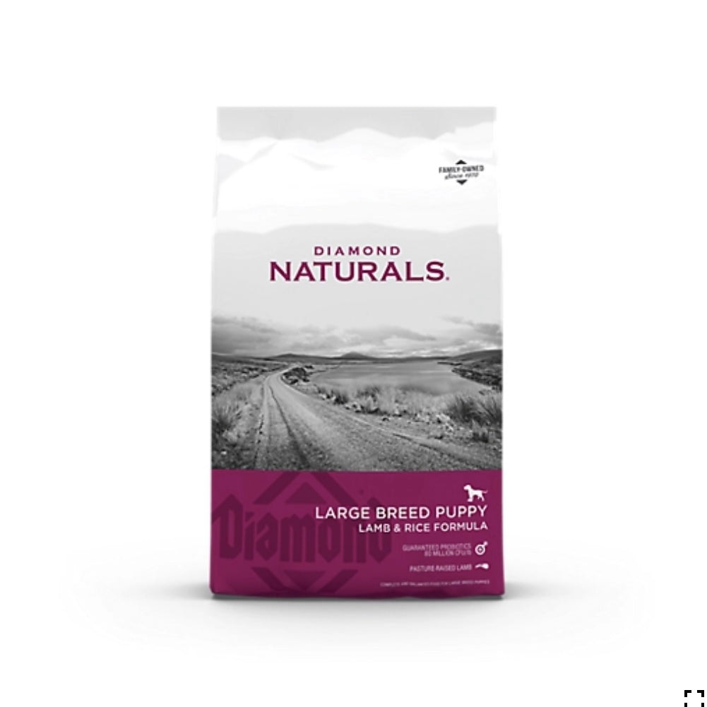 Diamond Naturals Large Breed Puppy Lamb & Rice Formula 40lb (Magenta)
