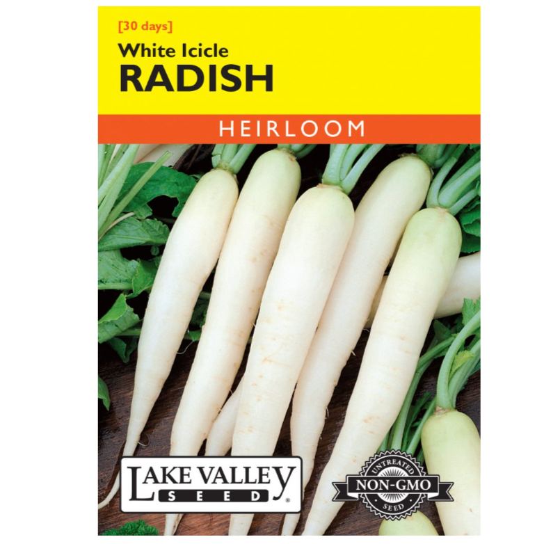 Radish White Icicle Heirloom