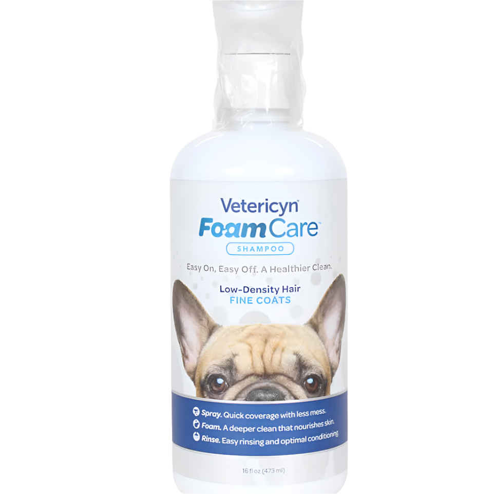 Vetericyn FoamCare Low Density Fine Coats Spray Shampoo