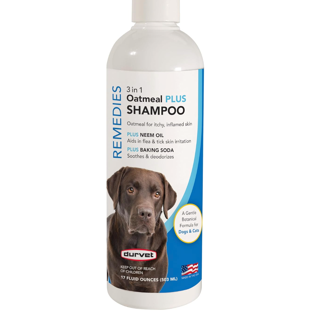 Durvet Naturals 3 in 1 Oatmeal Plus Shampoo