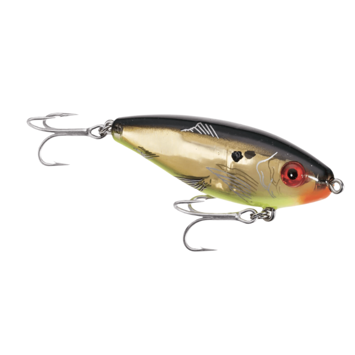 Mirrolure MirrOdine XL 27MR-BKGCH Black/Gold Suspending Twitchbait