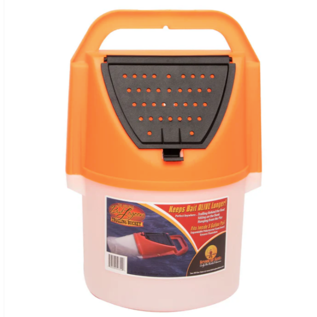 Bait Lagoon Trolling Bait Storage Bucket Orange