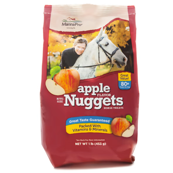 Manna Pro Apple Flavored Bite-Sized Nuggets Horse Treats