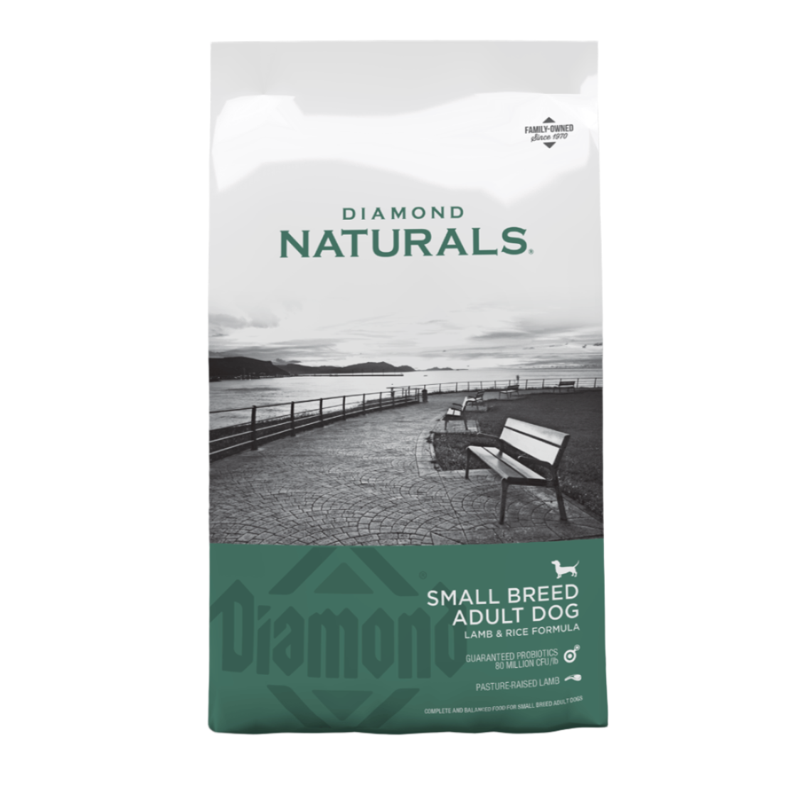 Diamond Naturals Small Breed Adult Dog Lamb & Rice Formula (Green)