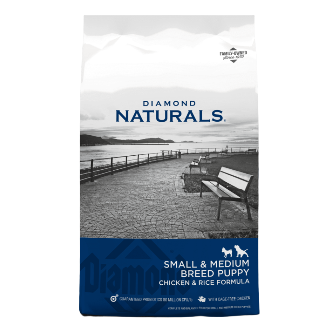 Diamond Small & Medium Breed Puppy Chicken & Rice Formula 18 lb (Blue)