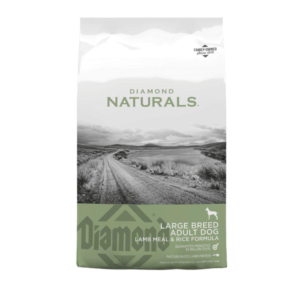 Diamond Naturals Large Breed Adult Lamb Meal & Rice Formula (Light Green)