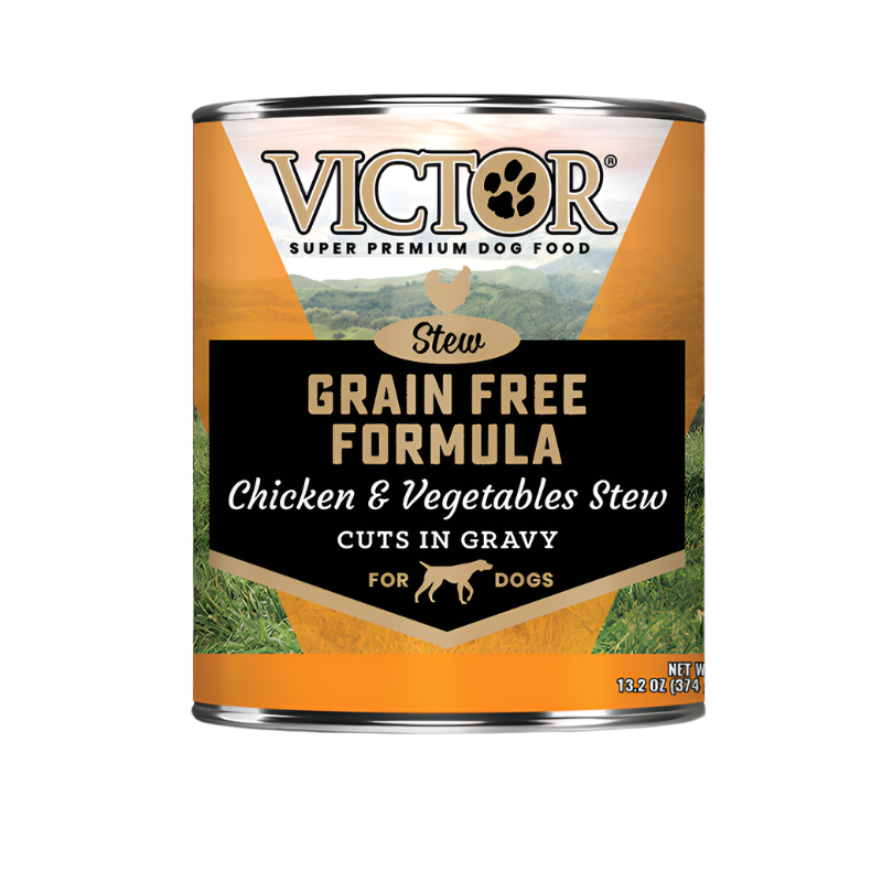 Victor Grain Free Formula Chicken and Vegetables Cuts in Gravy Canned Wet Food