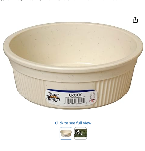 Pet Lodge Crock 48oz Dog Bowl