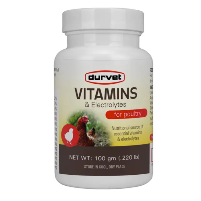 Vitamins & Electrolytes for Livestock & Poultry 100 gm