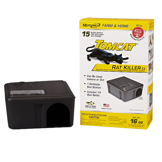 Tomcat 16 oz. Rat Killer Refillable Station, 15-Pack