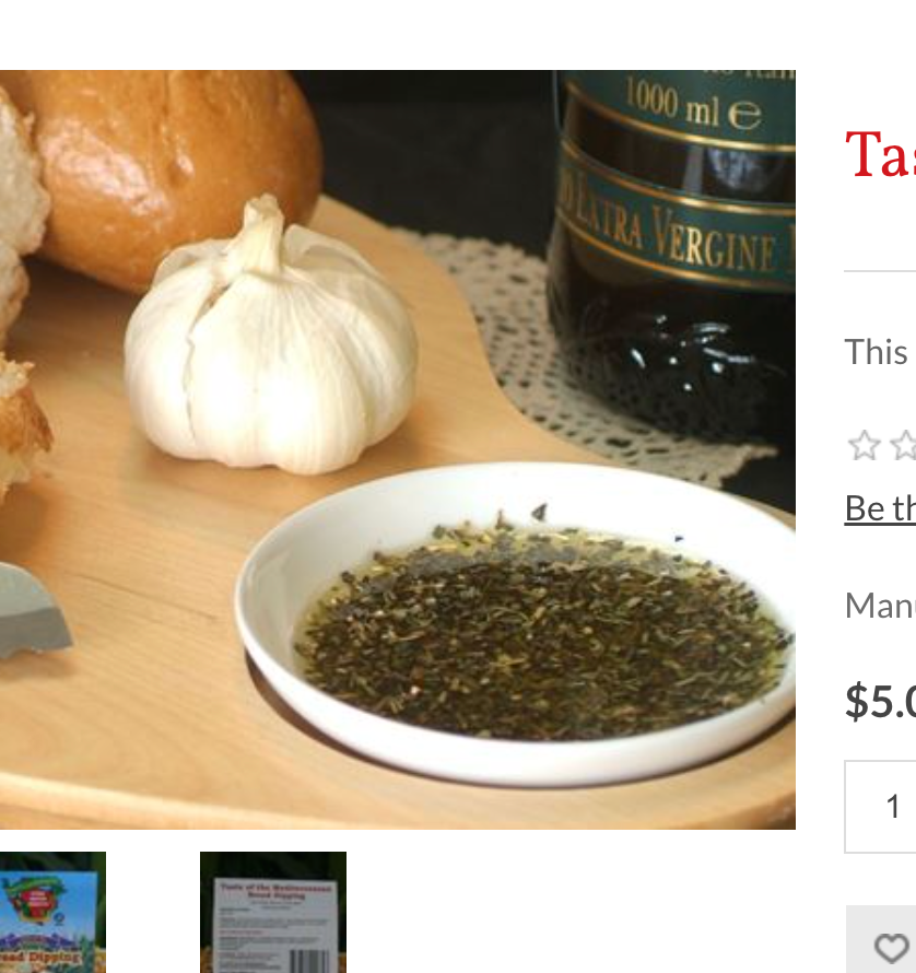 Taste Of Mediterranean Bread Dip