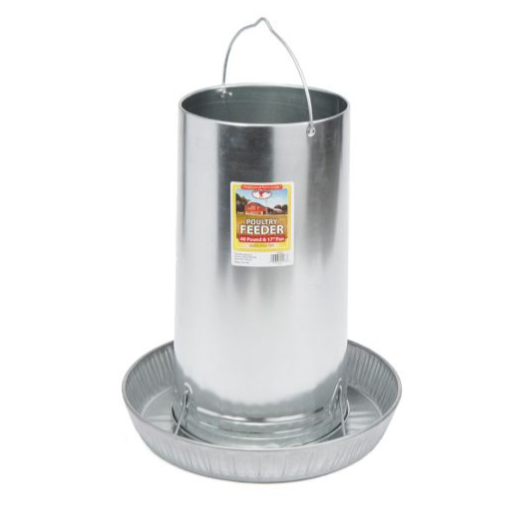 Little Giant 914273 40 Pound Hanging Metal Poultry Feeder