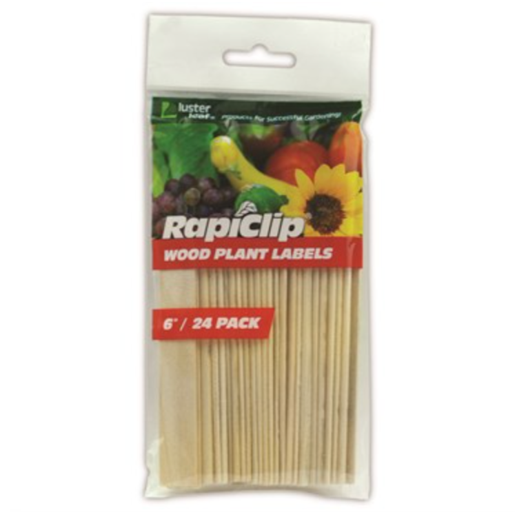 Luster Leaf® Rapiclip® Wood Plant Labels - 24pk - 6in