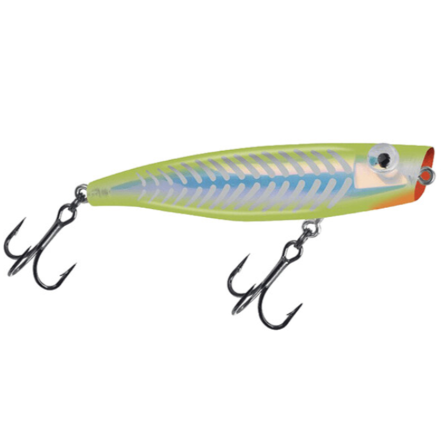 Mirrolure C-Eye Series Poppa Mullet C36MR CHSB- Chartreuse Silver Bones