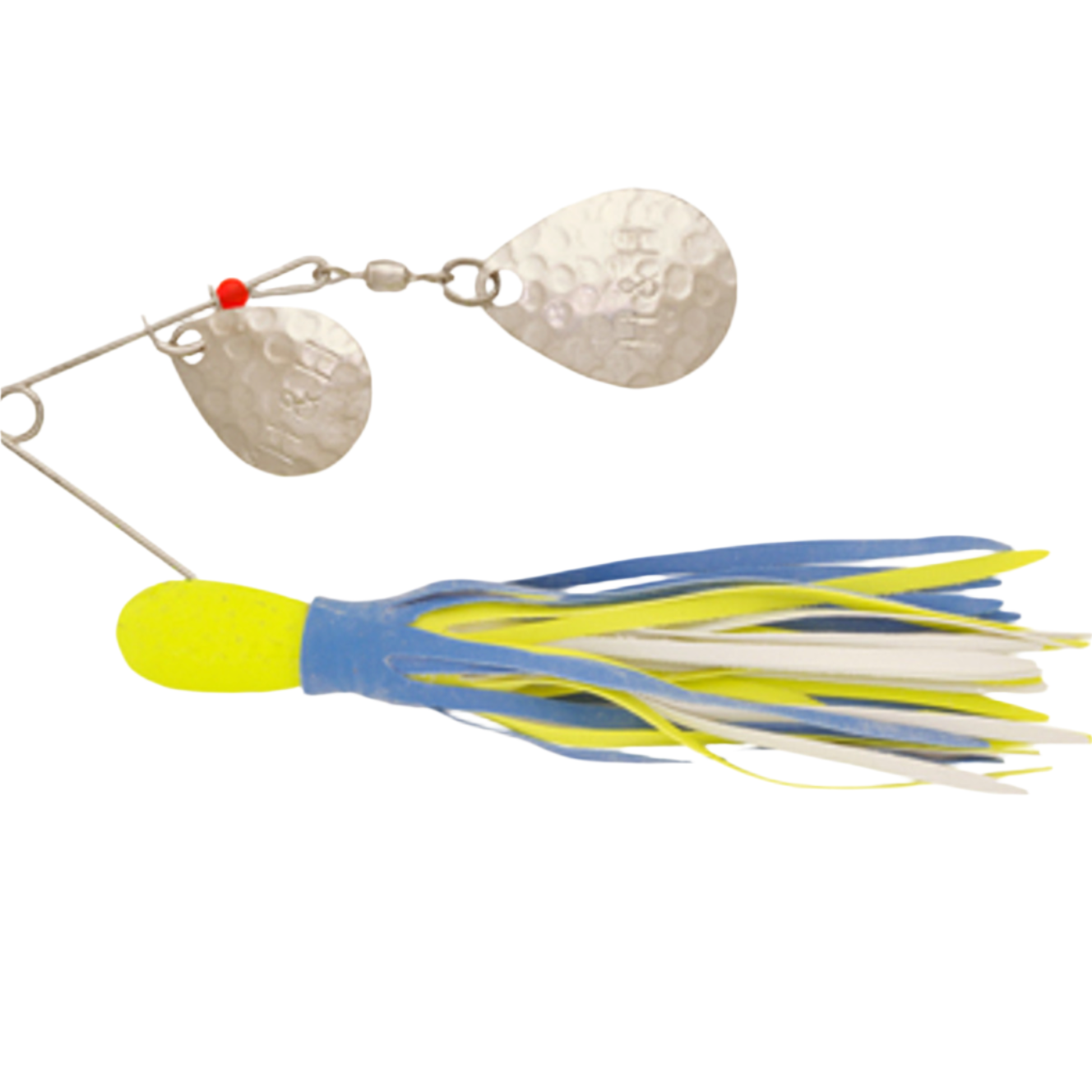 H&H Lure Company Original Spinnerbait - Double Spin 3/8 oz - Blue/Yellow