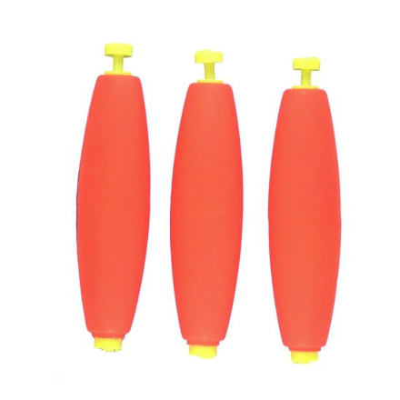 Comal Snap On Float Cigar, Non-Weighted Red 3pk