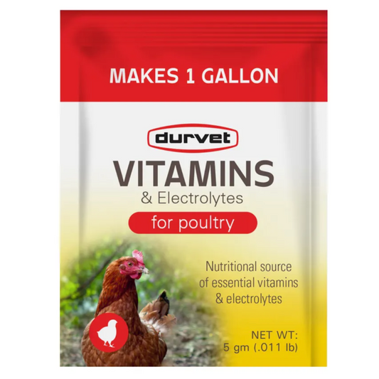 Durvet Chicken Vitamins and Electrolytes 5 Gm - Single Packet