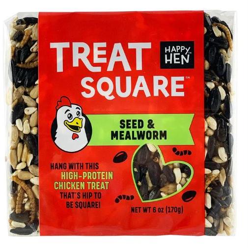 Happy Hen Seed & Meal Worm Treat Square