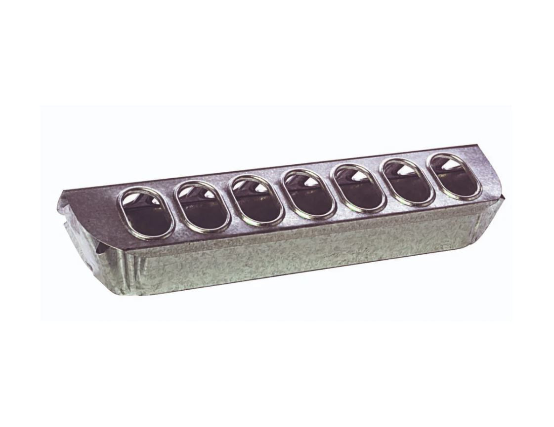 Galvanized 12" Slide Top Poultry Feeder