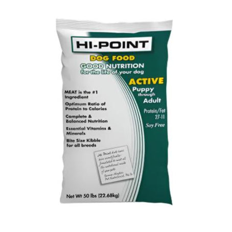 Hi-Point Dog Food Active | Puppy Through Adult Dog Food 50 lb (Green)