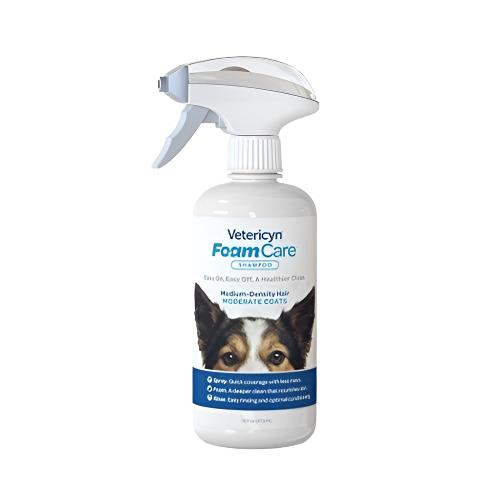 Vetericyn FoamCare Shampoo for Pets with Medium Moderate Density Hair