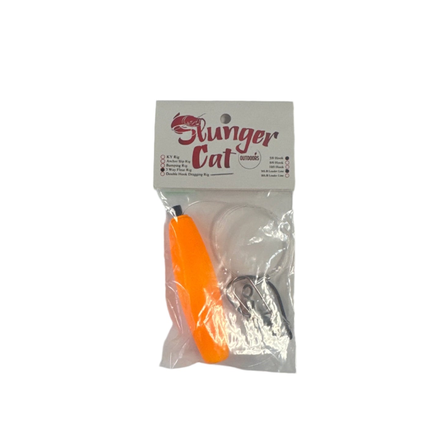 Slunger Cat 3" Cigar Float Orange