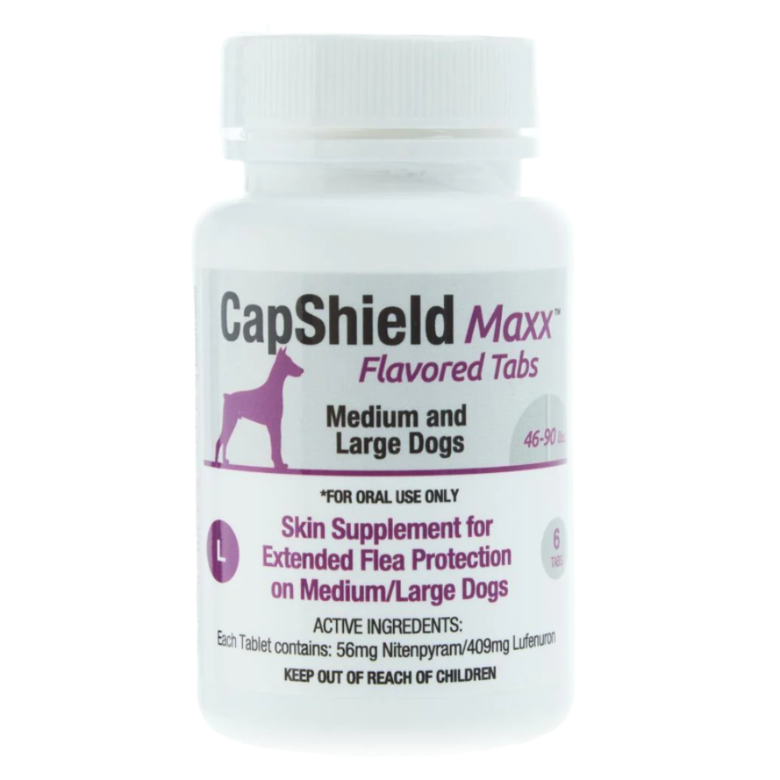 CapShield Maxx Flea Protection Flavored Tablets for Dogs - Large 46 - 90 lbs