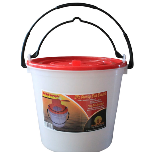 Challenge Plastic Products 2 Piece Bait Bucket, 10 qt. (50165)