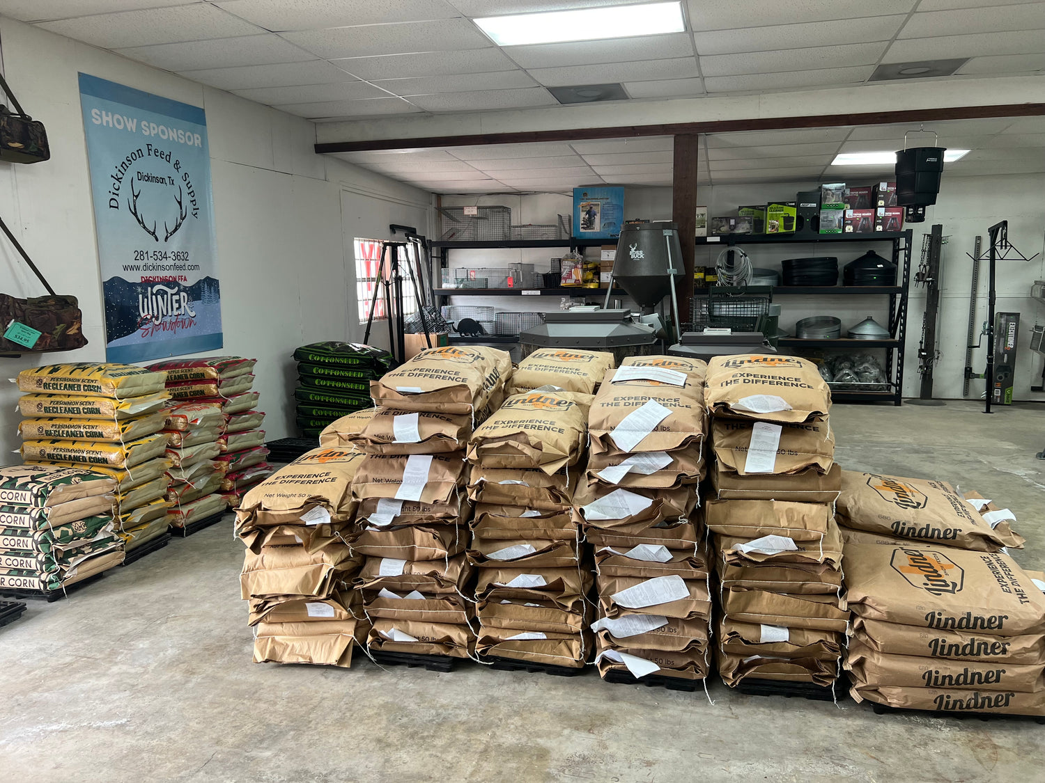 Dickinson feed and supply animal feed and tools