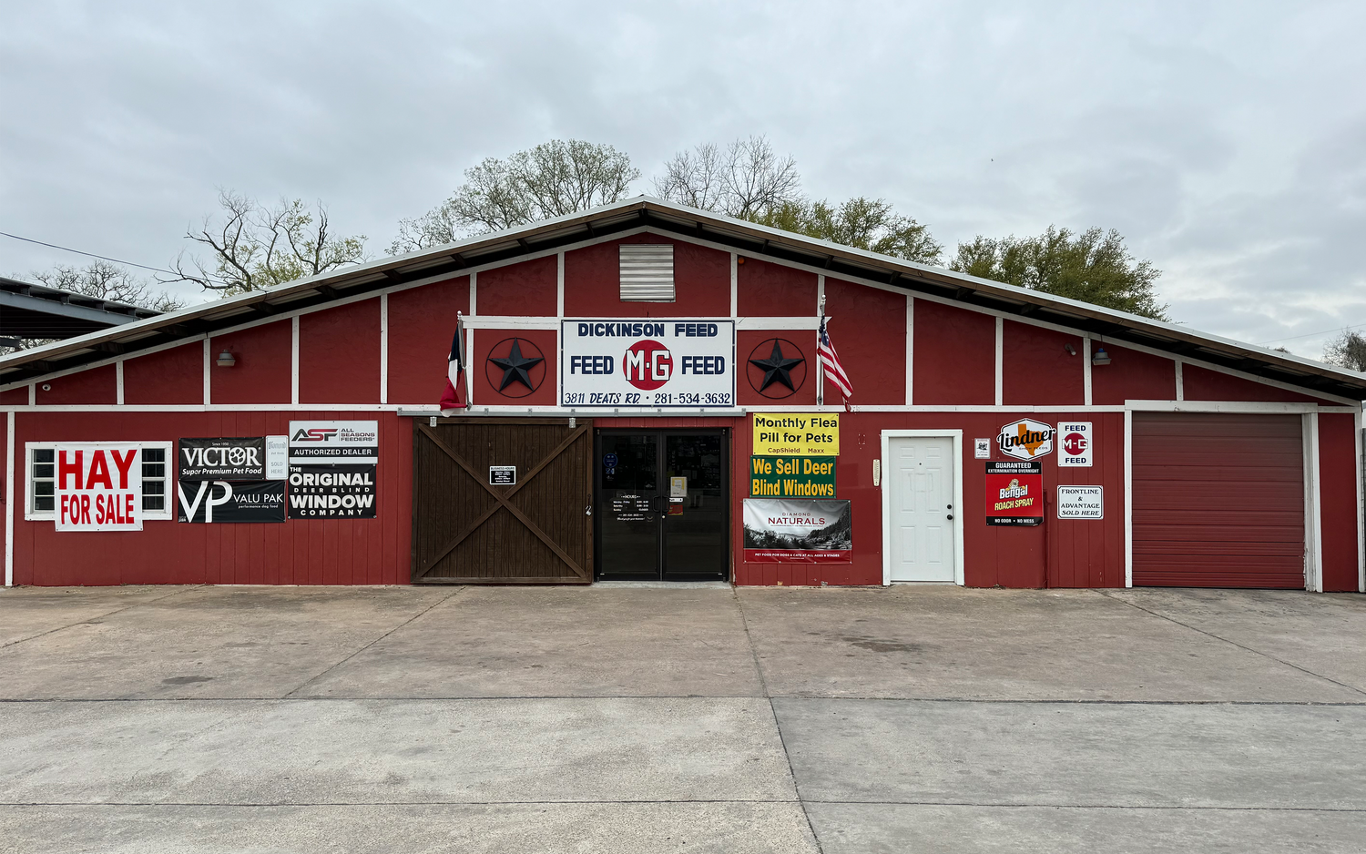 Dickinson feed and supply store front