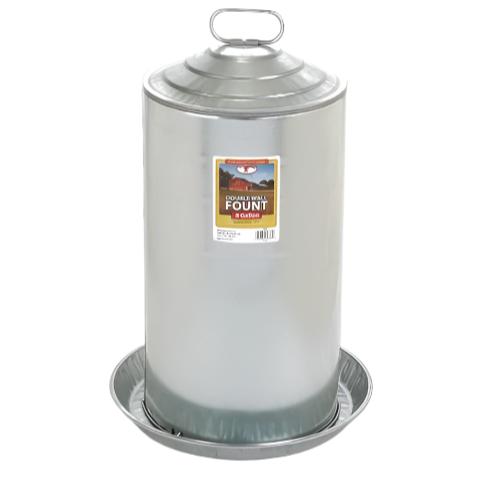 Double Wall Fount Galvanized 8 Gal Waterer