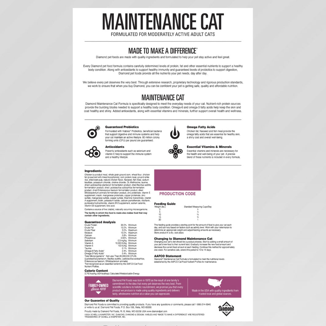 Diamond Maintance Cat 40 LB