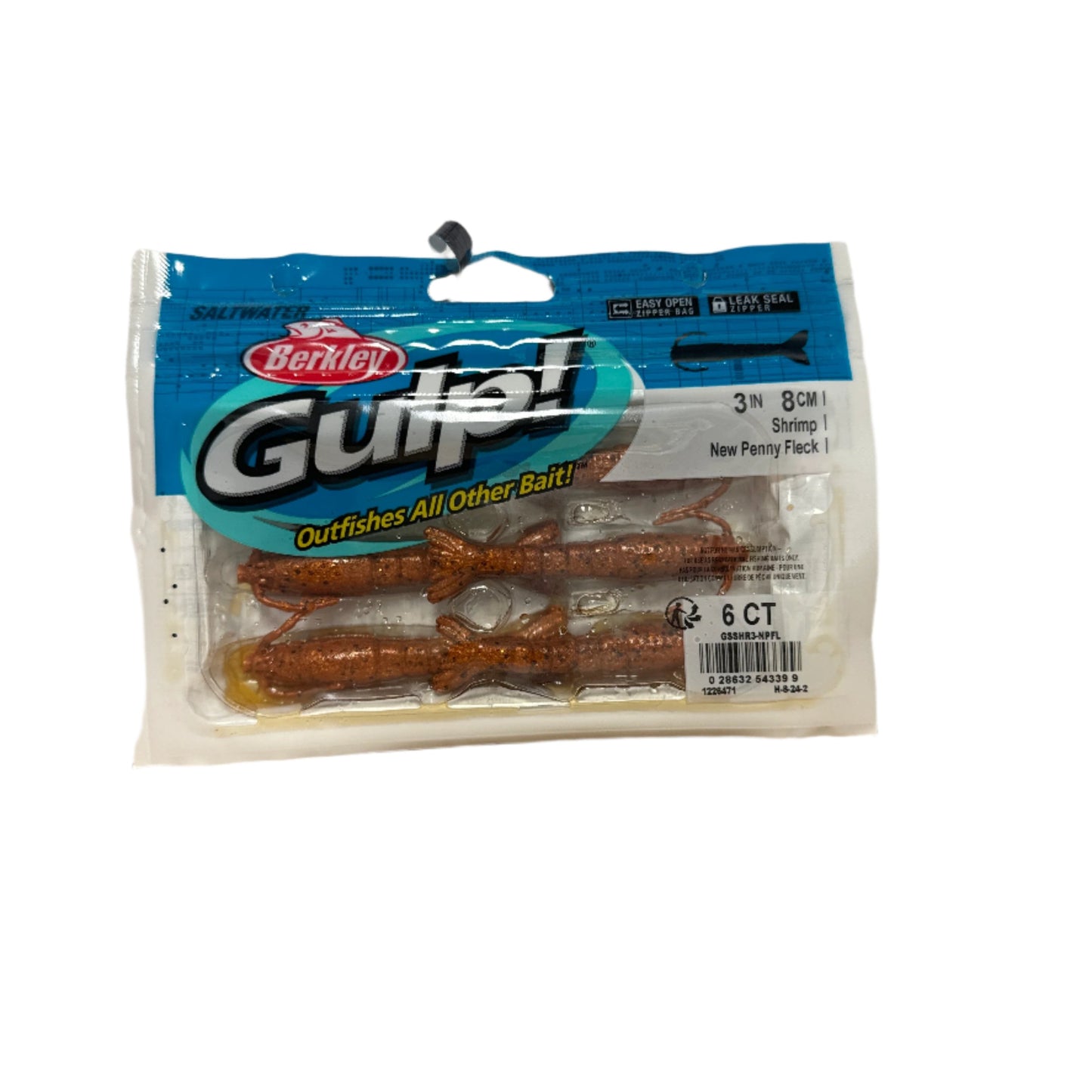 Gulp Shrimp New Penny Fleck 6 Ct