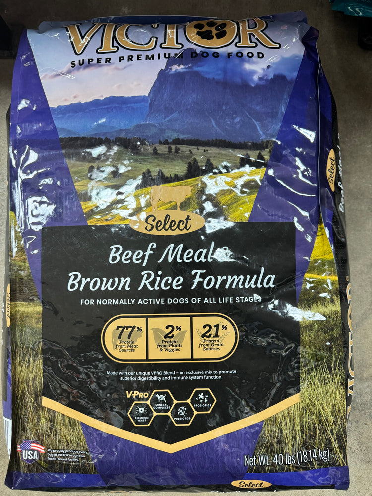 Victor Beef Meal & Brown Rice 40 LB