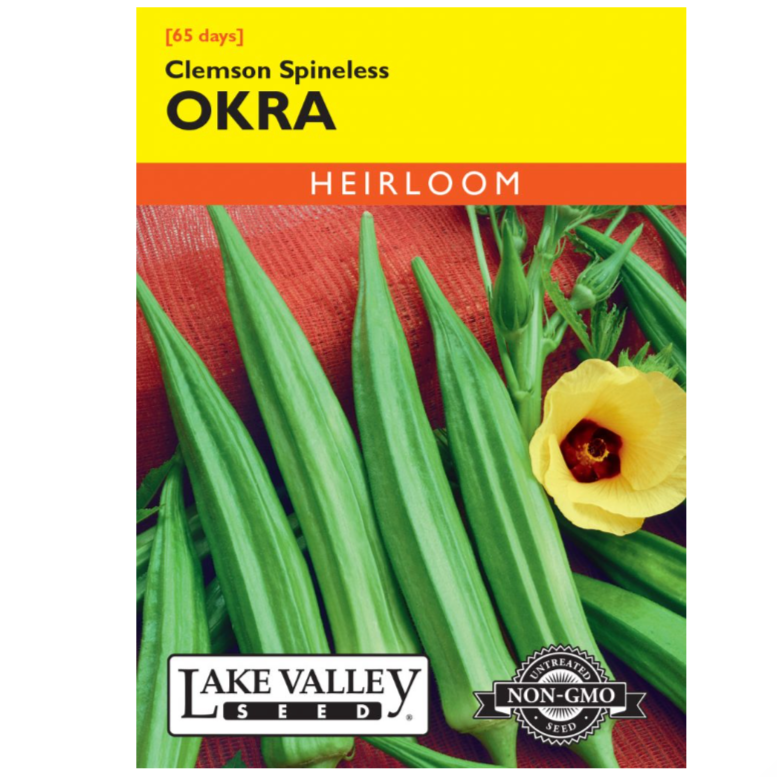 Okra Clemson Spineless Heirloom