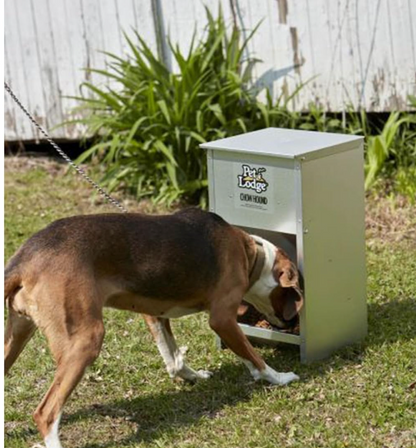 25 lb dog feeder best sale