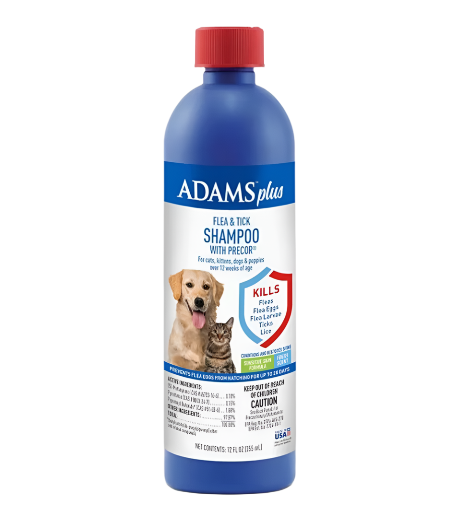 Adams Flea & Tick Shampoo 12 Oz