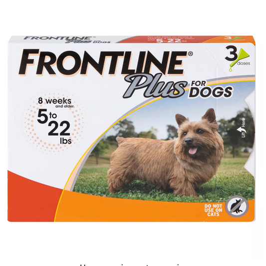 Frontline Plus Dogs (5-22lbs)