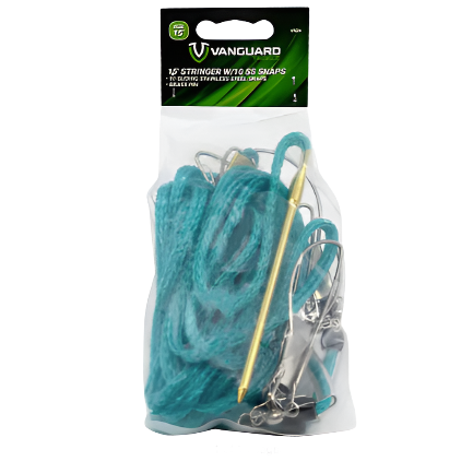 Vanguard w/10 SS Snaps Stringer V62A, Fabric/Material: Stainless Steel, Blade Material: Stainless Steel